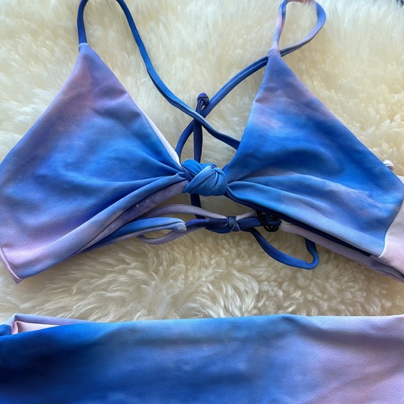 XS NWT Skatie Sarah top high waist bottom dream purple blue cloud bikini set - Picture 2 of 5